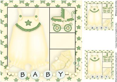 Baby Bloomers 8x8 Card Front in Yellow