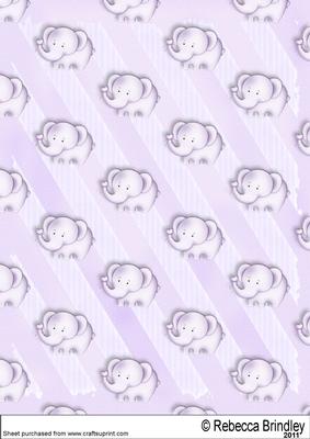 Baby Nellie in Purple Backing Paper 2