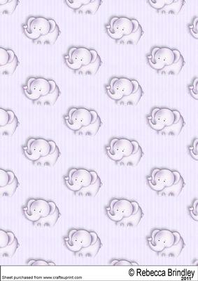 Baby Nellie in Purple Backing Paper 1