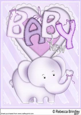 Baby Nellie in Purple A4
