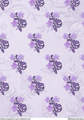Oval Cross in Lilac Backing Paper 1