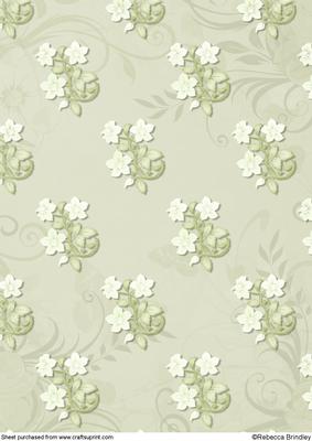 Oval Cross in Light Green Backing Paper 2