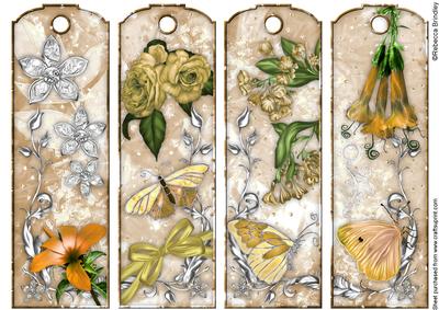 Heaven Scent Bookmarks in Burnt Orange