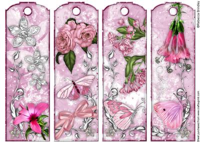 Heaven Scent Bookmarks in Blushing Pink