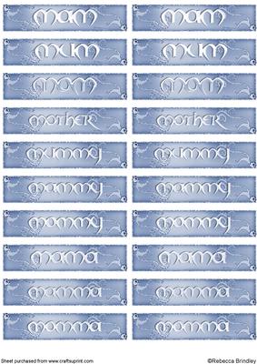Nameplates for Mother in Blue