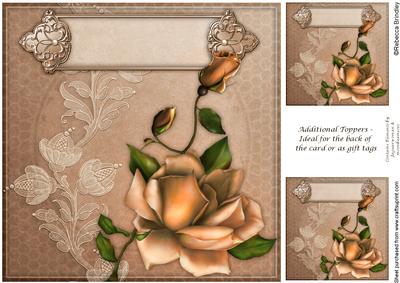 8x8 Harvest Rose Card Front