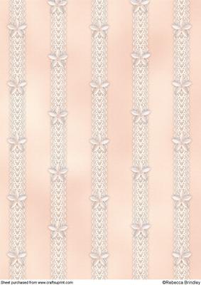 Catseye N Lace Backing Paper in Blush