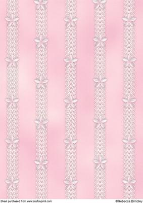 Catseye N Lace Backing Paper in Pink