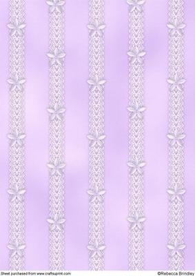 Catseye N Lace Backing Paper in Lilac