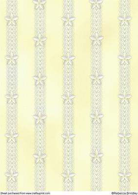 Catseye N Lace Backing Paper in Yellow