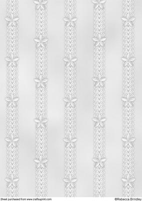 Catseye N Lace Backing Paper in Light Monochrome