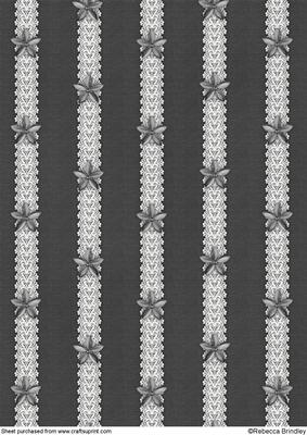 Catseye N Lace Backing Paper in Dark Monochrome