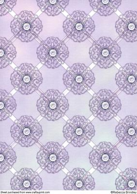 Opalescent Lattice Backing Paper in Lilac