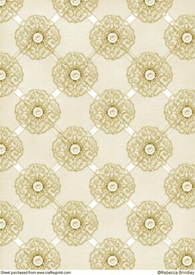 Opalescent Lattice Backing Paper in Gold