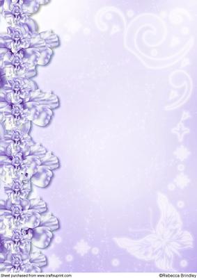 Midnight Swan in Purple Backing Paper 2