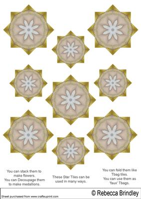Pretty Miscellaneous Star Tiles 13