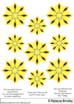 Pretty Miscellaneous Star Tiles 15
