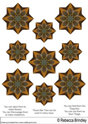 Pretty Miscellaneous Star Tiles 17