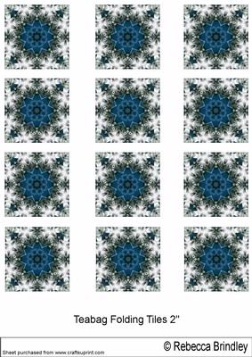 Blue Christmas Candy Canes Tiles V1