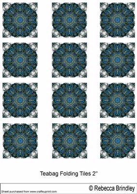Blue Christmas Candy Canes Tiles V2