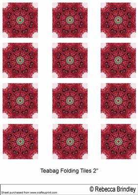 Red Begonia 2" Tiles V1