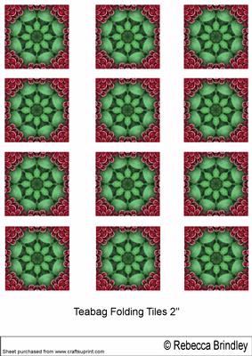 Red Begonia 2" Tiles V2
