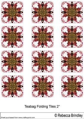 Totally Random Tea Bag Folding Tiles 6