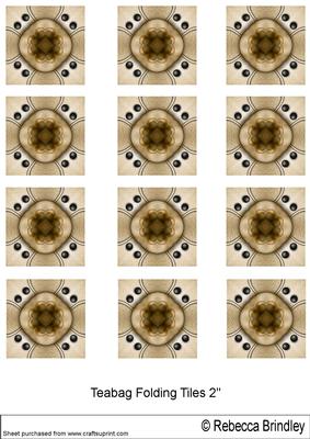 Totally Random Tea Bag Folding Tiles 8