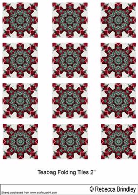 Red Christmas Candy Canes Tiles V1
