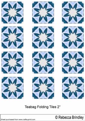 The Little Blue Christmas Penguin Teabag Tiles V2
