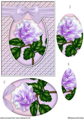 A Delicate Purple Rose Pyramid
