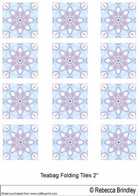 Hand Painted Medallion 2" Tiles V1