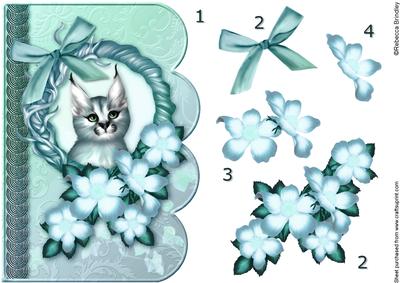 In t Net Lynx 3 Scalloped Edge Card Decoupage