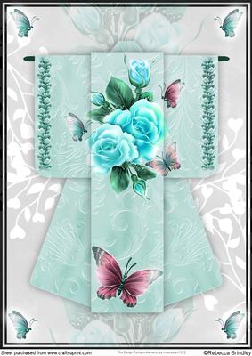 A4 Fantasy Rose Kimono Card in Mint