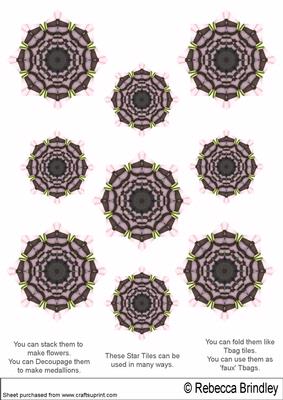Pretty in Pink Star Tiles