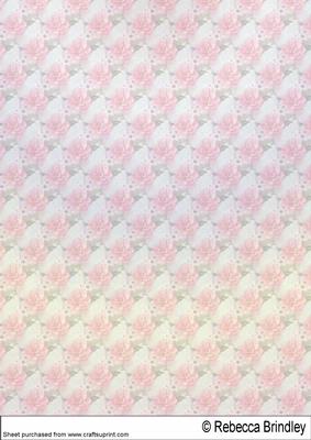 Peony Bouquet Backing Sheet 2