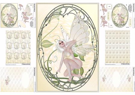 Art Deco Fairy Card Kit