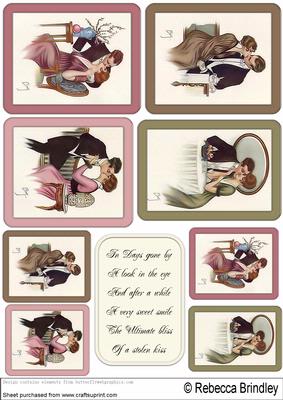 Stolen Kisses Toppers Sheet