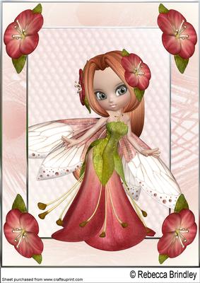 Flower Fae Rosey A4