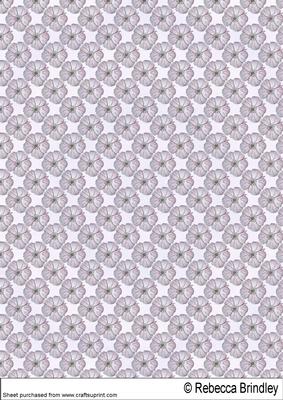 Baroque Fan in Lavender Backing Sheet 1
