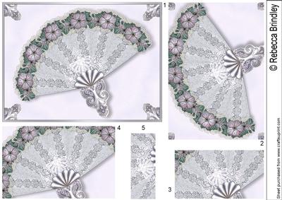 Baroque Fan in Lavender Pyramid