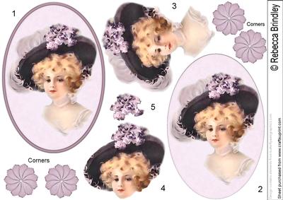 Bygone Beauty Cameo Decoupage