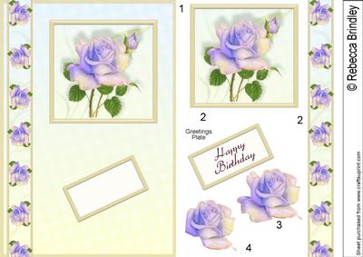 Everyday Roses Quick Card in Multi/gold