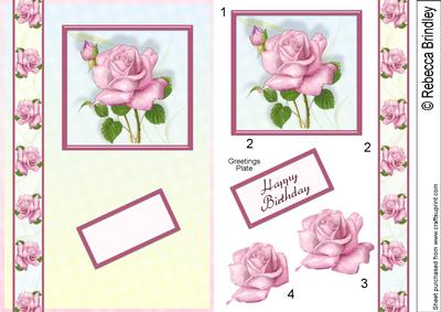 Everyday Roses Quick Card in Pink