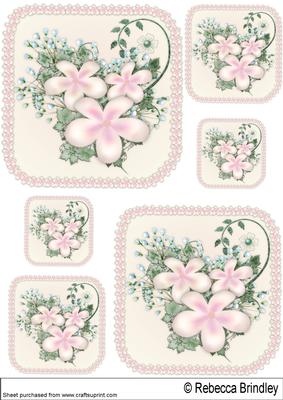 Floral Visage in Blush - Toppers