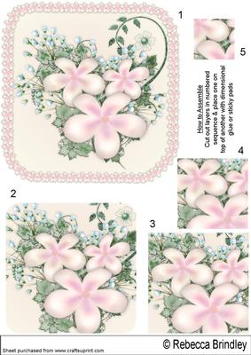 Floral Visage in Blush - Pyramid