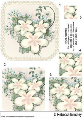 Floral Visage in Cream - Pyramid