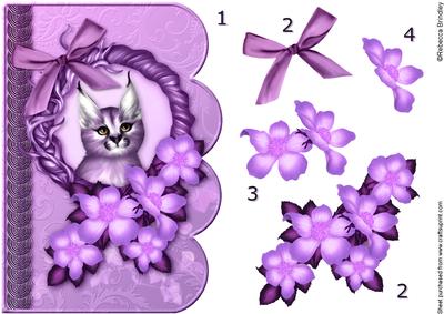 In t Net Lynx 5 Scalloped Edge Card Decoupage