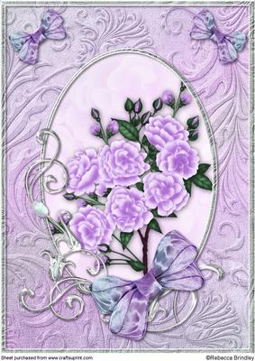 Purple Opalescent Bouquet A4
