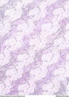 Purple Opalescent Bouquet Backing Paper 2